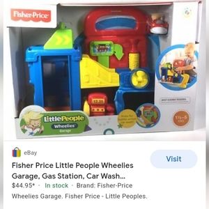 Fisher-Price Wheelies Garage, gas station, and carwash.